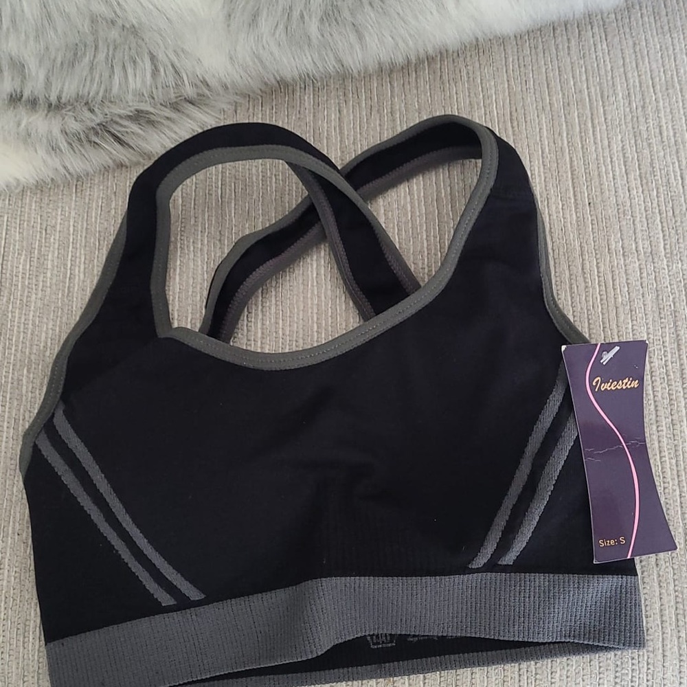 colors High Stretch Breathable Sports Bra Top - Picture 2 of 3